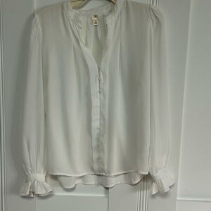 Elegant White Women's Blouse